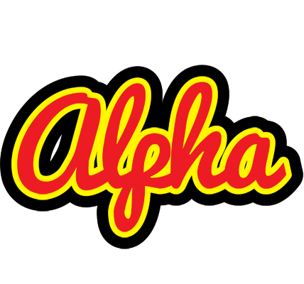Alpha fireman logo