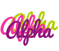 Alpha flowers logo