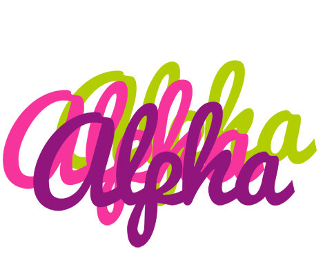 Alpha flowers logo