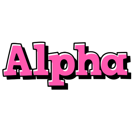 Alpha girlish logo