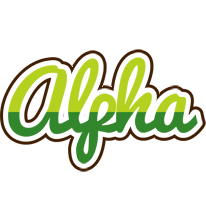 Alpha golfing logo