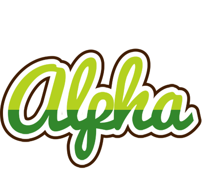 Alpha golfing logo