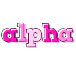 Alpha hello logo