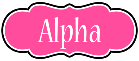 Alpha invitation logo