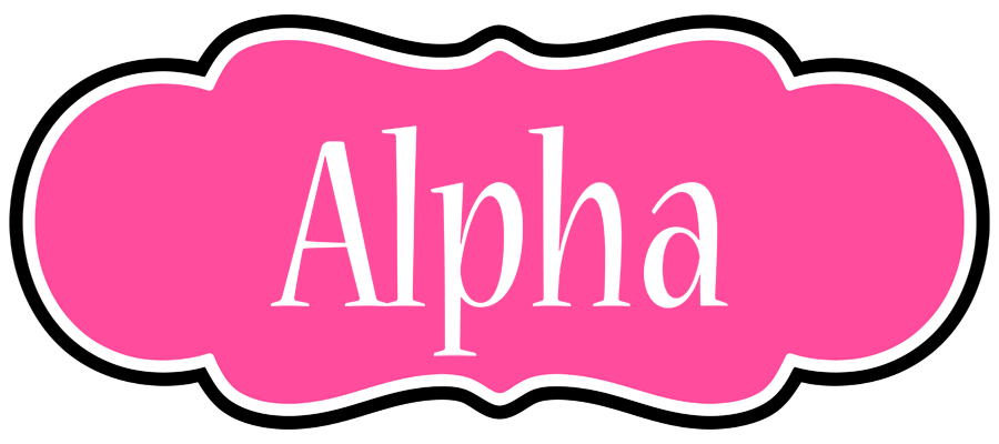 Alpha invitation logo