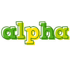 Alpha juice logo