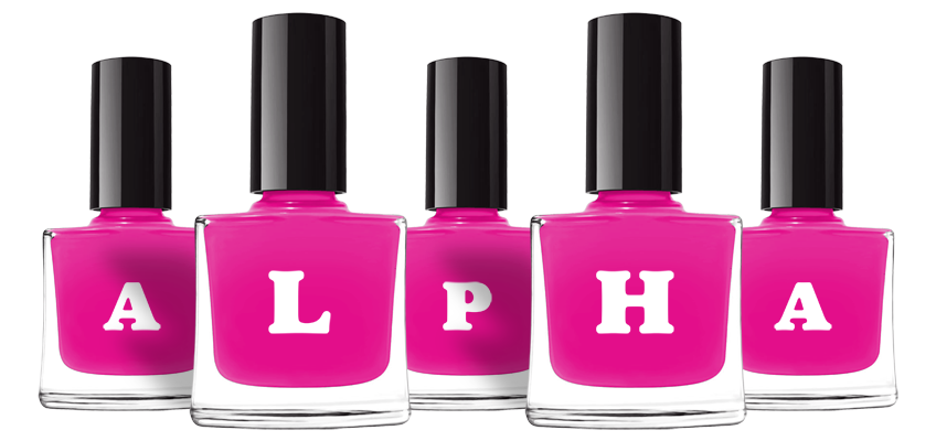 Alpha nails logo
