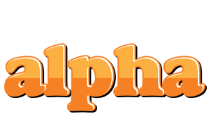 Alpha orange logo