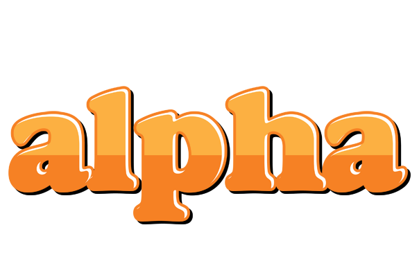 Alpha orange logo