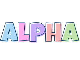 Alpha pastel logo