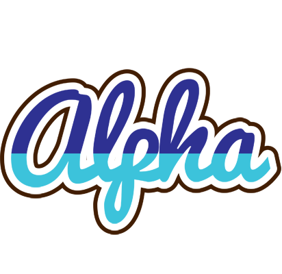 Alpha raining logo