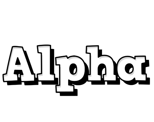 Alpha snowing logo
