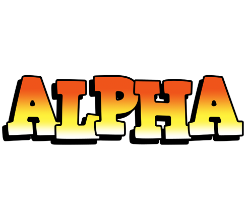 Alpha sunset logo
