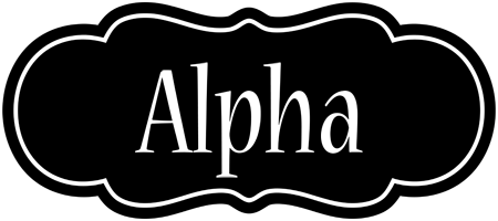 Alpha welcome logo