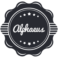 Alphaeus badge logo