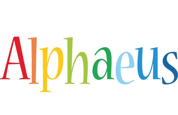 Alphaeus birthday logo