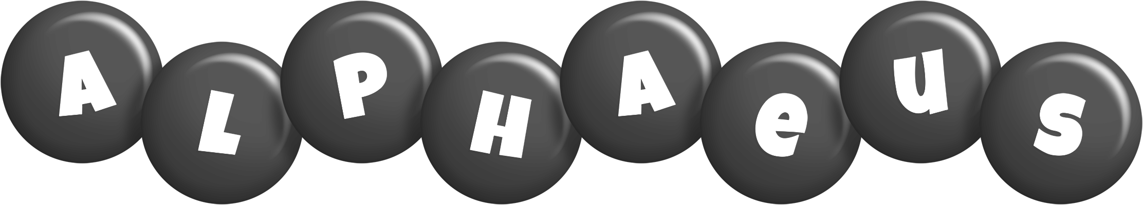 Alphaeus candy-black logo