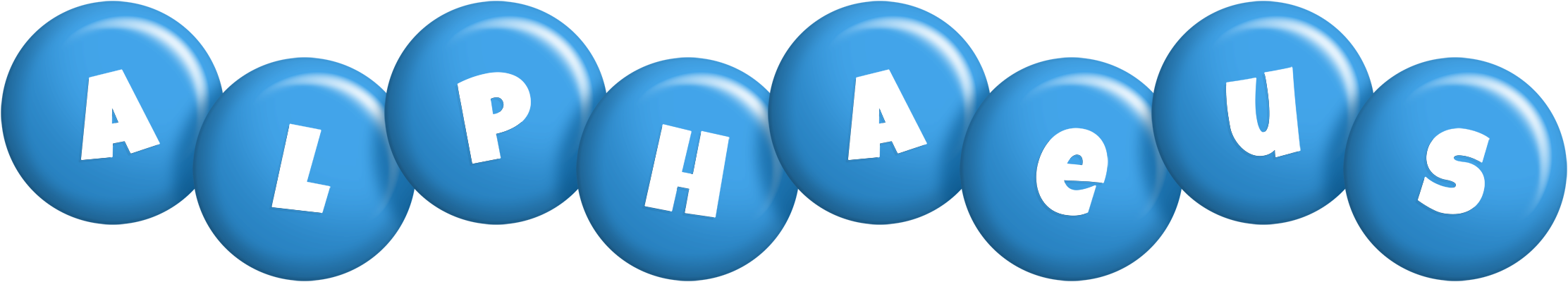 Alphaeus candy-blue logo