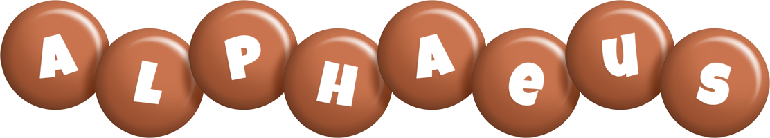 Alphaeus candy-brown logo