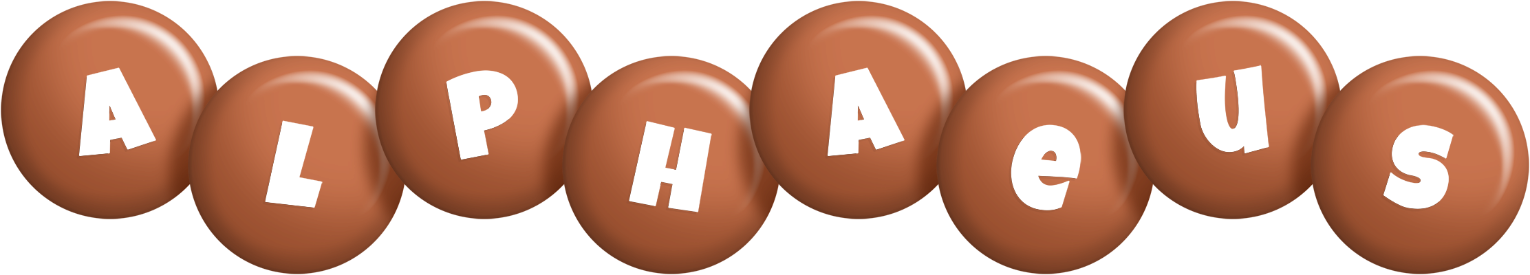 Alphaeus candy-brown logo