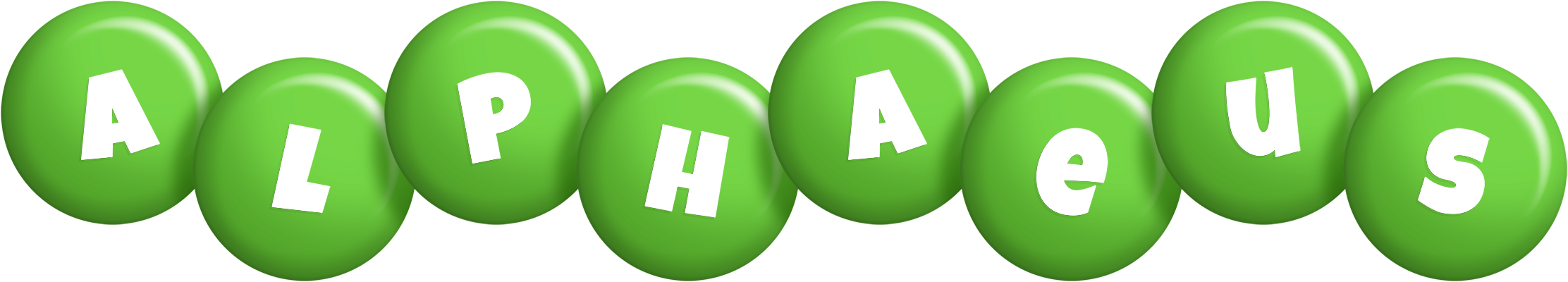Alphaeus candy-green logo