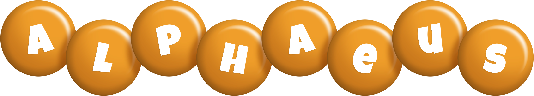 Alphaeus candy-orange logo