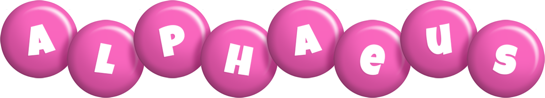 Alphaeus candy-pink logo