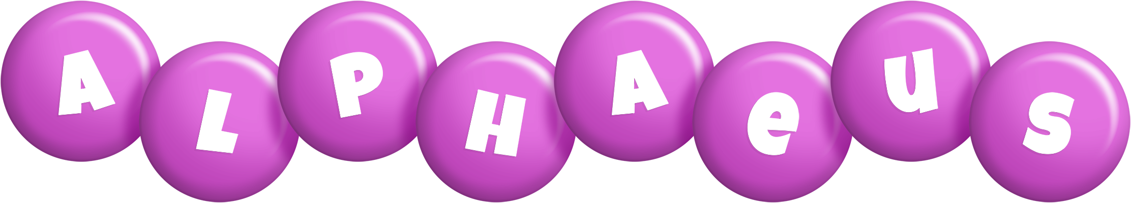 Alphaeus candy-purple logo