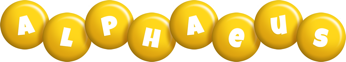 Alphaeus candy-yellow logo