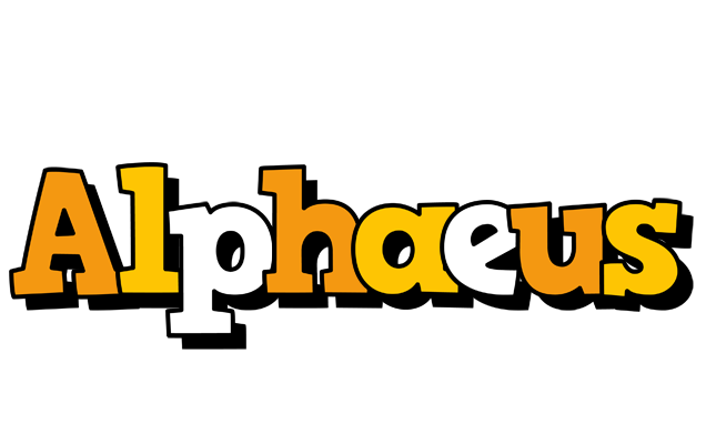Alphaeus cartoon logo
