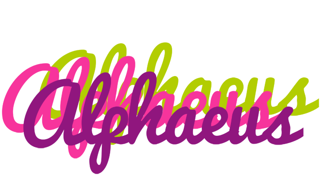Alphaeus flowers logo