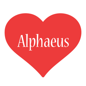 Alphaeus love logo