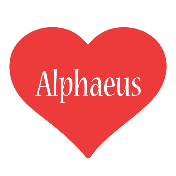Alphaeus love logo