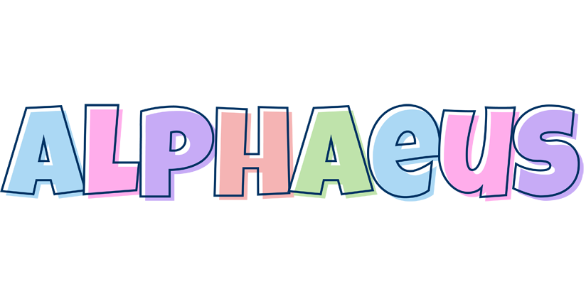 Alphaeus pastel logo