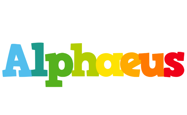 Alphaeus rainbows logo