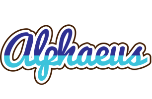 Alphaeus raining logo