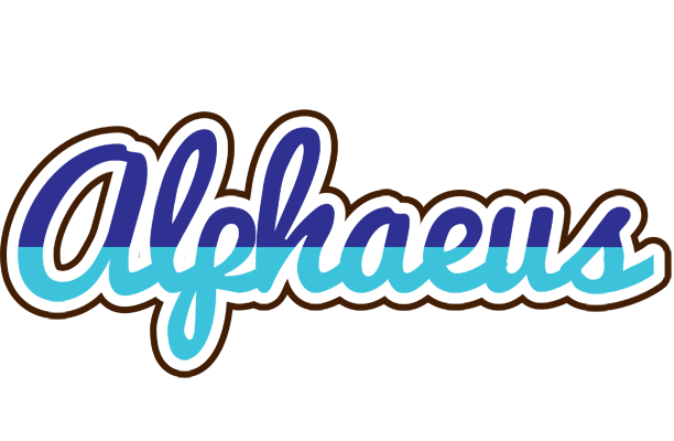 Alphaeus raining logo