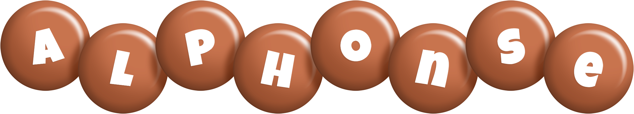 Alphonse candy-brown logo