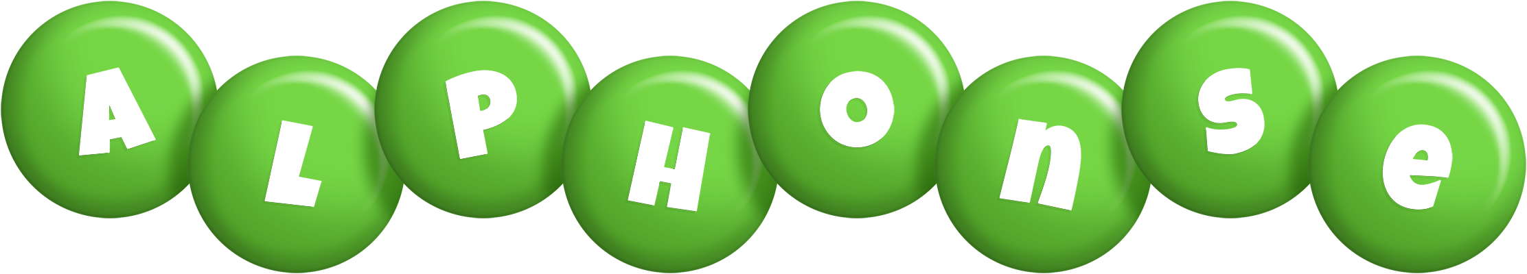 Alphonse candy-green logo
