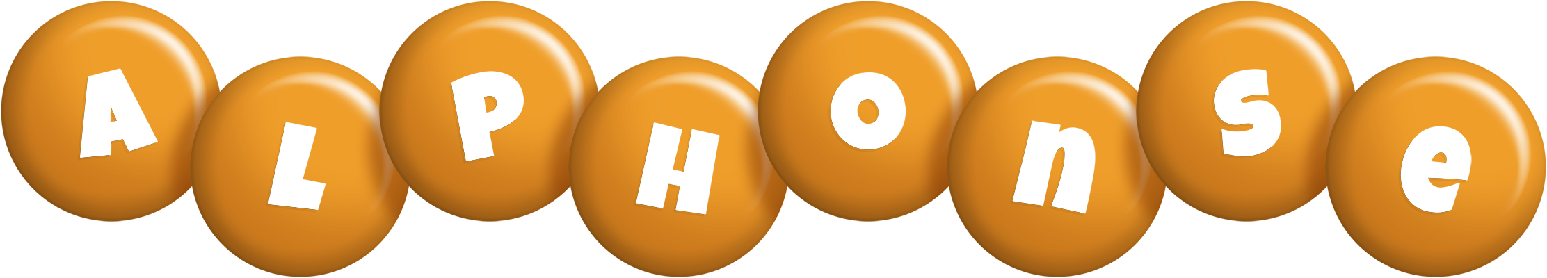 Alphonse candy-orange logo
