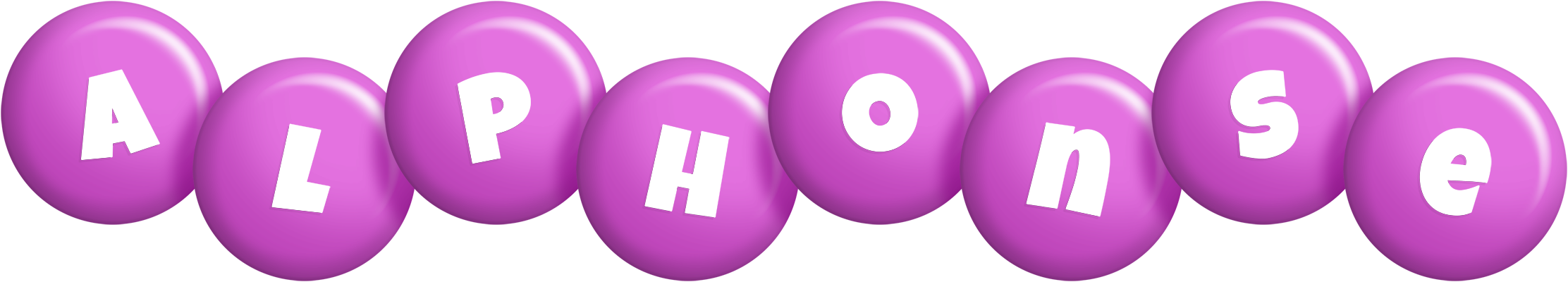 Alphonse candy-purple logo
