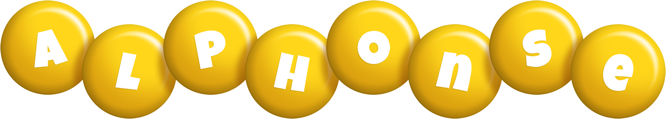 Alphonse candy-yellow logo