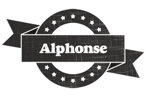 Alphonse grunge logo