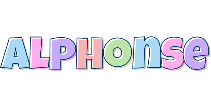 Alphonse pastel logo