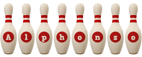 Alphonso bowling-pin logo