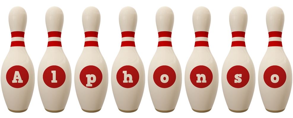 Alphonso bowling-pin logo