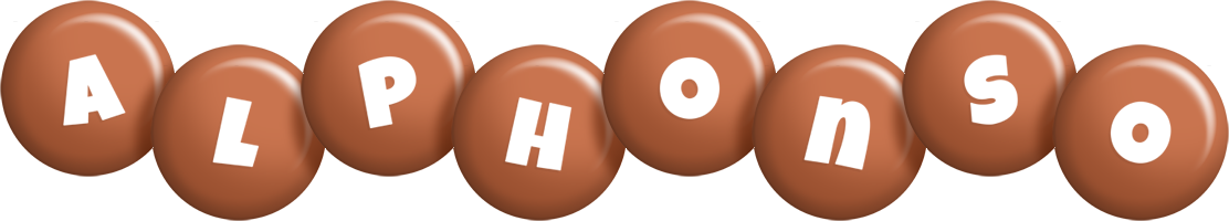 Alphonso candy-brown logo