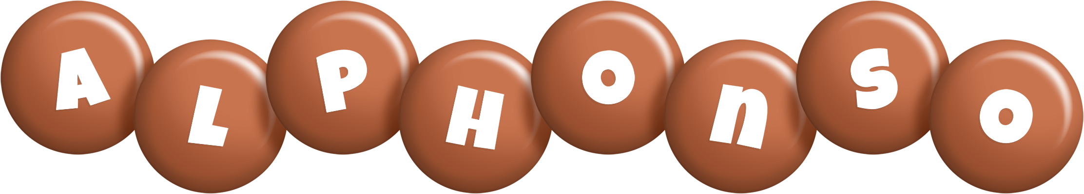 Alphonso candy-brown logo