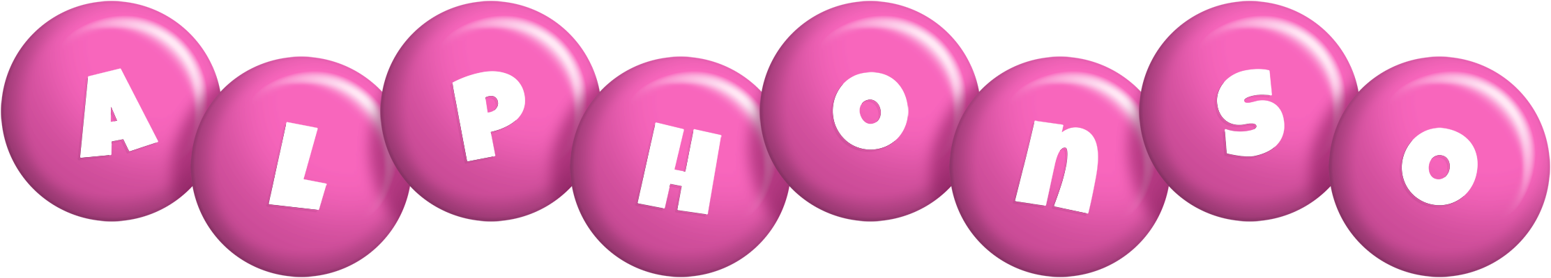 Alphonso candy-pink logo