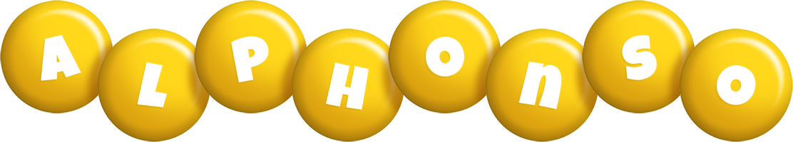 Alphonso candy-yellow logo